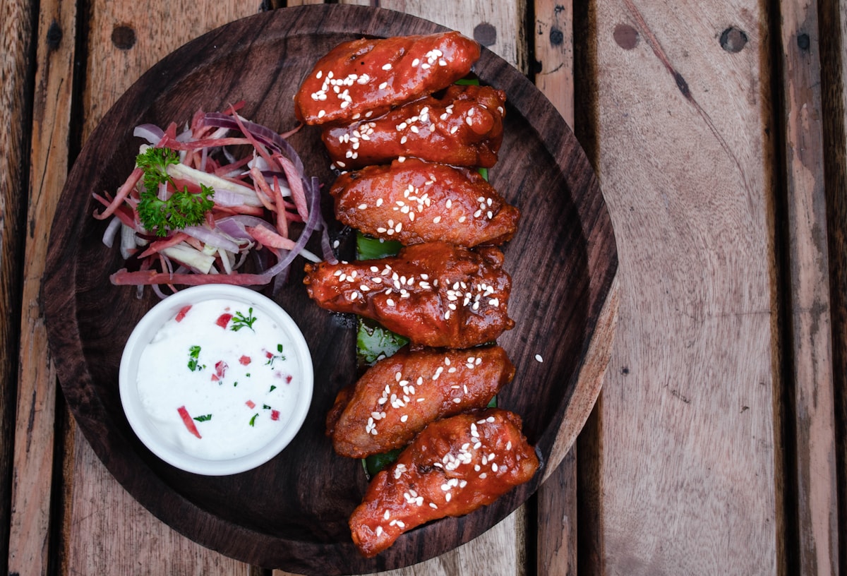 Spicy Honey Wings at Em En Caffe Lahore