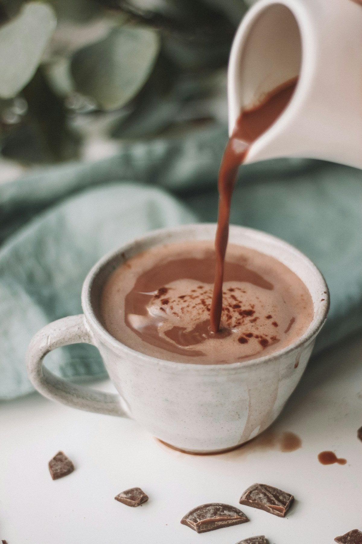 Milk Hot Chocolate at Em En Caffe Lahore