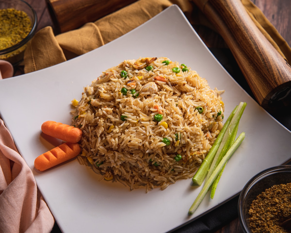 Vegetable Rice at Em En Caffe Lahore