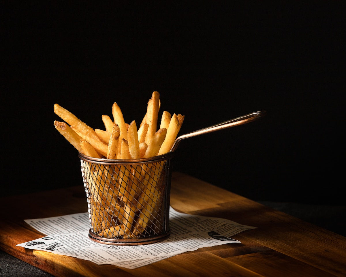 Crisscut Fries at Em En Caffe Lahore